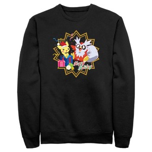 Men's Pokemon Christmas Pikachu and Delibird Happy Holidays Sweatshirt - 1 of 4