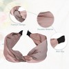 Unique Bargains Women's Color Block Satin Wide Headband 1.97" Width 1 Pc - 4 of 4