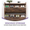 Shoe Cabinet With 3 Flip Drawers Farmhouse Shoe Storage Organizer For 24 Pairs For Entryway, Foyer, Hallway - 3 of 4