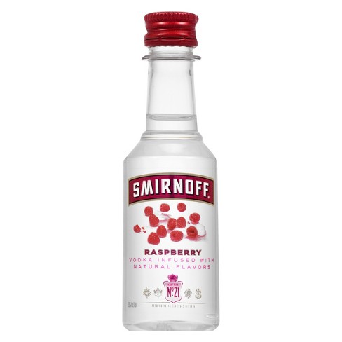 Smirnoff Raspberry Flavored Vodka 50ml Plastic Bottle Target
