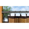 Versailles Indoor/Outdoor Stainless Steel Heavy Duty Curtain Tension Rod for Windows Graphite - 3 of 3