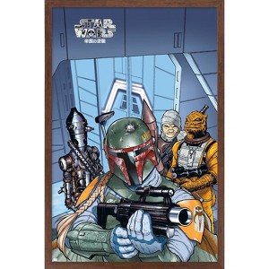 Trends International Star Wars: Manga Madness - Bounty Hunters Framed Wall Poster Prints - 1 of 4