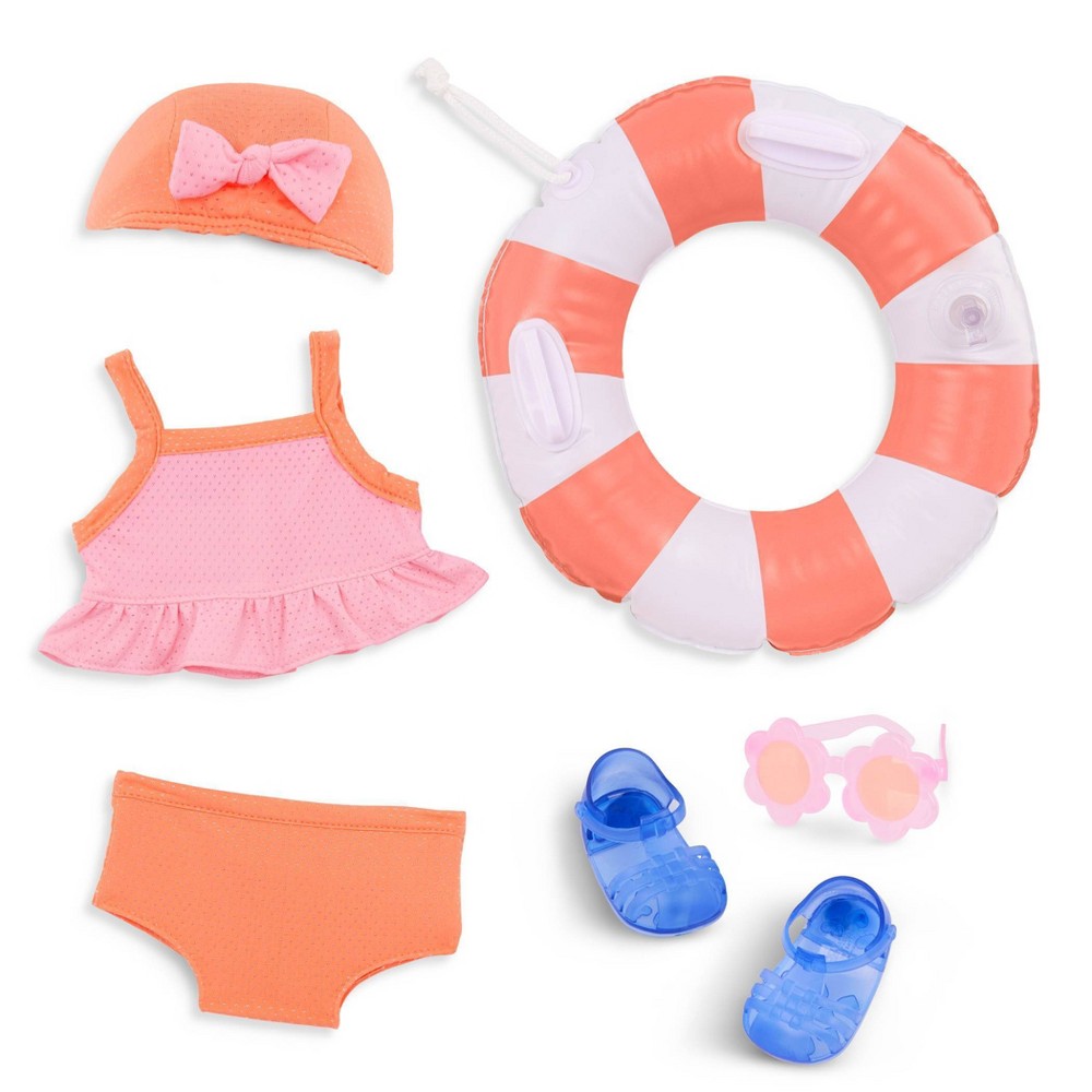 Photos - Doll Accessories Our Generation Dolls Our Generation Floaty Fun Swimsuit Outfit for 18'' Dolls 