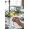D3x9.8in Felicity Flute with Gold Rim, Set of 4 - 4 of 4