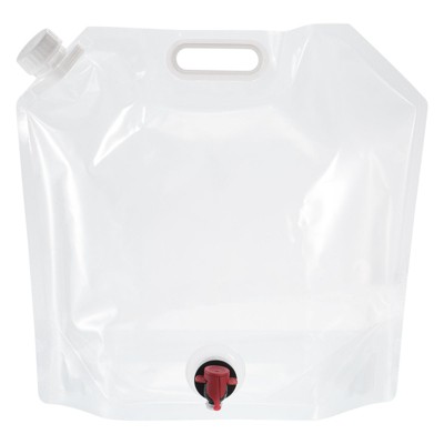 Unique Bargains Camping Hiking PE Collapsible Water Container Bag with Spigot