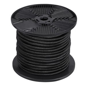 VEVOR 1/4 inch Bungee Cord, 120 ft/36 m Spool Heavy Duty Bungee Straps, 100% Stretch Elastic Bungee Rope for Cargo, Tarps, Camping, Black - 1 of 4