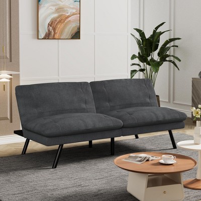 Vipbear 70 In Convertible Futon Sofa Bed,Armless Memory Foam Futon Sleeper Sofa Detachable Loveseat Comfy Couch Bed for Small Compact Living Spaces