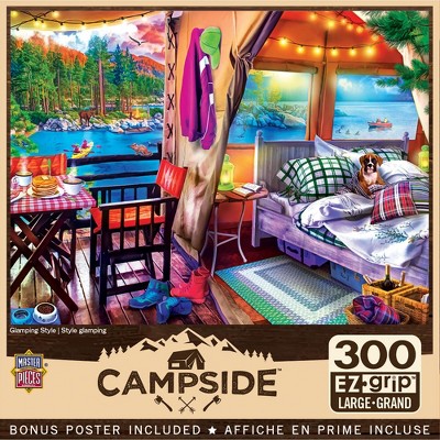 MasterPieces Campside Puzzles Collection - Glamping Style 300 Piece EZ Grip Jigsaw Puzzle