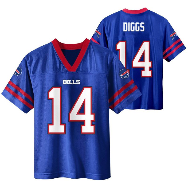 NFL Buffalo Bills Boys' Short Sleeve Diggs Jersey, 1 of 4