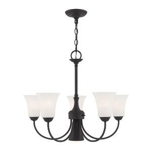 Livex Lighting Ridgedale 5 - Light Chandelier in  Black - 1 of 4