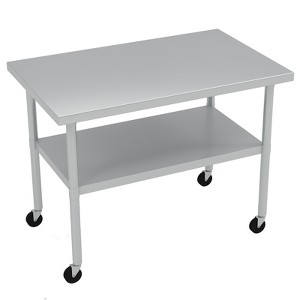 COZONY Stainless Steel Prep Table with Adjustable Undershelf, 2-Tier NSF Certified Kitchen Worktable for Commercial and Home Use - 1 of 4