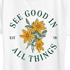 Women's - Instant Message - See Good In All Things Short Sleeve Graphic T-Shirt - 2 of 4