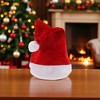Unique Bargains Christmas Hat Fish Scale Checkered Polyester Red 11.42"x15.75" 1 Pc - 2 of 4