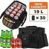 OPUX Soft Cooler Bag, Insulated Collapsible Lunch Tote for Men Work Camping Travel Beach, Portable Leakproof Large Box - 2 of 4
