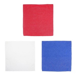 CTM Show Your Support Solid Cotton Bandana Set - 1 of 4