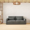 NicBex 83 Inch Modern Sofa Couches 3 Seater Sofa with Detachable Cover and Double Cushion for Living Room,Bedroom,Gray - 2 of 4