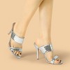 Allegra K Women's Open Toe Stiletto Heel Slide Sandals - 2 of 4