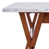 Ashton Rectangular Dining Table: Non-Extension, Trapezoid Base, Modern Style - Teamson Home - 4 of 4