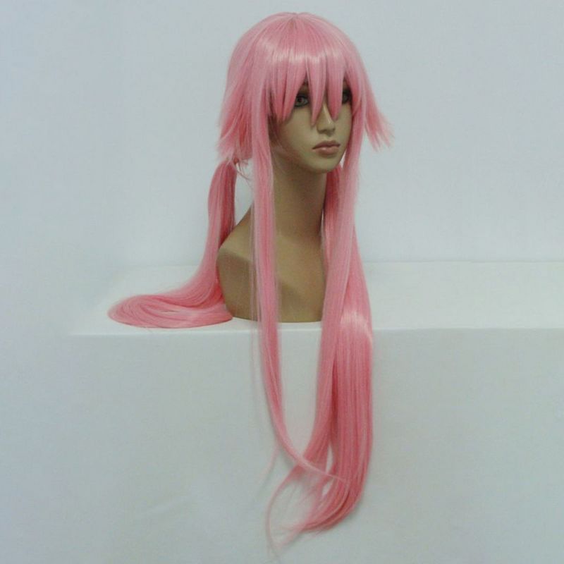 Unique Bargains Women's Wigs 33" Pink with Wig Cap, 3 of 7