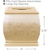 Creative Scents Shannon Beige Square Tissue Box - 4 of 4