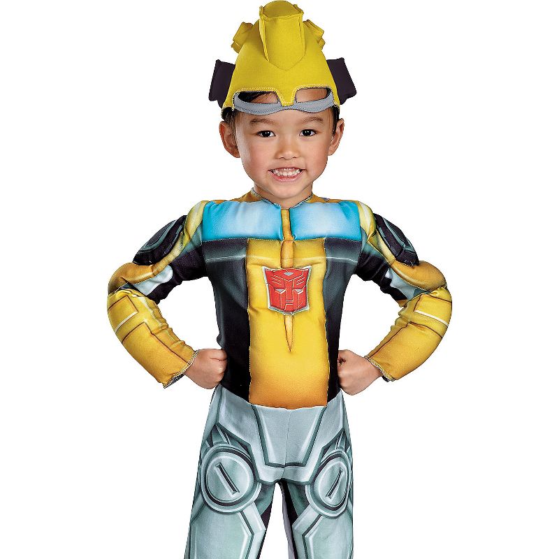 Disguise Boys' Transformers Rescue Bots Bumblebee Costume - Size 4-6 - Yellow, 2 of 3
