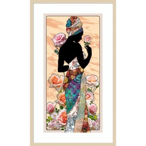 Amanti Art Cosmopolitan Woman II by Alonzo Saunders Wood Framed Wall Art Print - 1 of 4