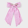 Girls' Gingham Bow Barrette Hair Clip - art class™: Fashion Accessory for All Hair Types - 3 of 4
