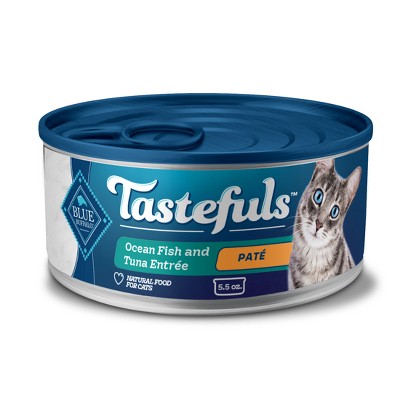 Blue Buffalo Tastefuls Natural Pate Wet Cat Food with Ocean Fish & Tuna Entrée - 5.5oz