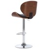 vidaXL Bar Stool Black Faux Leather - 3 of 4
