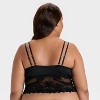 Women's Satin and Lace Removable Pad Longline Bralette - Auden™ - 2 of 3