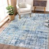Washable Rug Modern Abstract Rugs  Low Pile Contemporary Throw Floor Cover Ultra-Soft Stain Resistant Carpet - 3 of 4