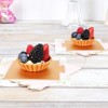 Sparkle and Bash 200 Pack Mini Gold Foil Cake Boards, Square Dessert Display (3.5 In) - 2 of 4