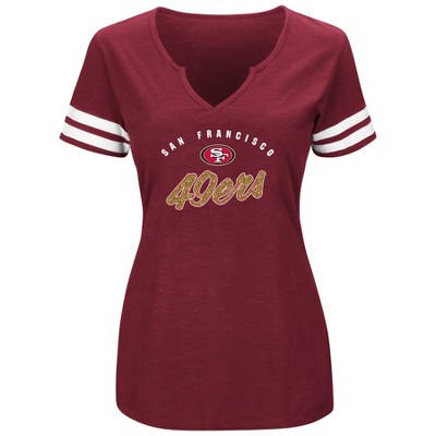 Fanatics San Francisco 49ers SBLIV Womens Hail Mary T-Shirt 19 Gray / M