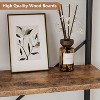 Homhougo 6 Tier Bookshelf Industrial Bookcase Wood Tall Standing Bookshelves Wood Vintage Display Rack Rustic Bookshelf, Brown - 4 of 4