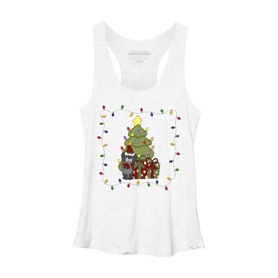 Women's Design By Humans Christmas for Puppy By realdealclipart Racerback Tank Top