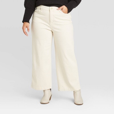 cropped wide leg jeans plus size