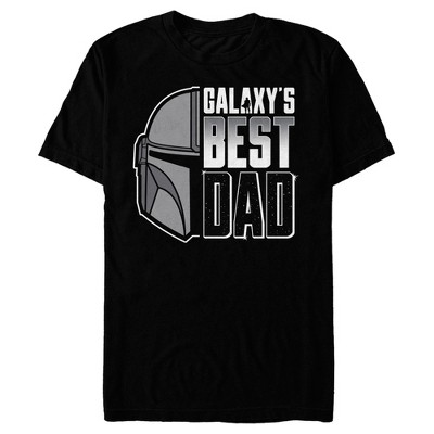 Men's Star Wars: The Mandalorian Galaxy's Best Dad Din Djarin Helmet T ...