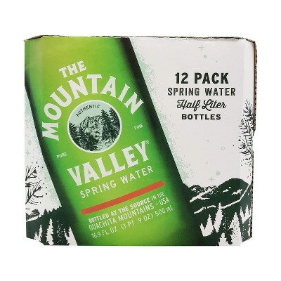 Mountain Valley Water Spring Water - 16.9 Fl Oz (pack Of 12)