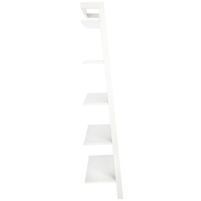White 5-Tier Ladder Baker's Rack with Streamlined Frame