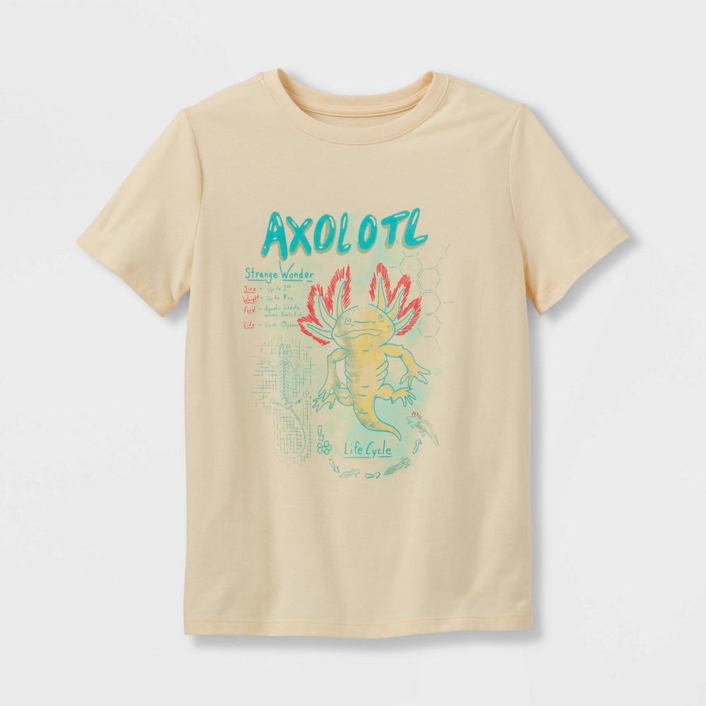 plusBoys' "Axolotl" Infographic T-Shirt - Cat & Jack Cream XL Husky, Ivory