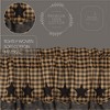 Black Star Scalloped Layered Valance 16x72 - 3 of 4