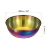 Unique Bargains Thick Stainless Steel Condiment Dishes for Kitchen Restaurant 3.2" Dia - 2 of 4