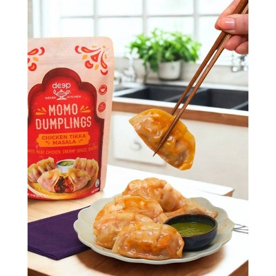 Deep Indian Kitchen Frozen Chicken Tikka Masala Momo Dumplings - 7.8oz