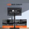 VEVOR TV Stand Mount, Swivel Tall TV Stand for 32 to 85 inch TVs, Height Adjustable Portable Floor TV Stand with Tempered Glass Base - 3 of 4
