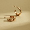 Made By Mary | Gloss Croissant Hoop Earrings - 3 of 4
