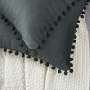 Unique Bargains Farmhouse Bedroom Decorative Velvet Pompoms Fringe Throw Pillow Covers 2 Pcs - 4 of 4