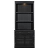 Okak Rotating Bookshelf, Storage Shelves with 5 Tiers, Tall Bookcase for Books and CDs, Storage Organizer for Living Room, Bedroom, Office - 2 of 4