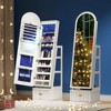 Fredees 63" Mirror with Storage, Standing Jewelry Cabinet, Rotating Full-Length Jewelry Organizer, Lockable Armoire with Drawer for Women & Girls - 3 of 4