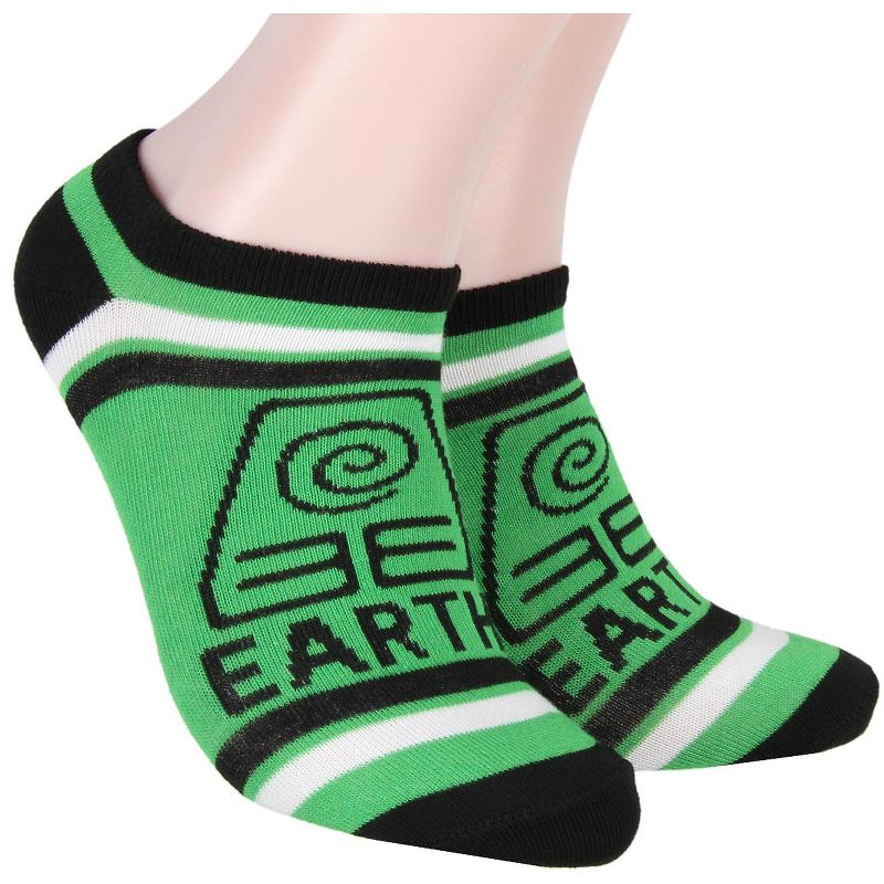 Nickelodeon Avatar The Last Airbender Elements No-Show Ankle Socks 5 Pair Multicoloured, 4 of 7