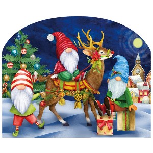 Briarwood Lane Christmas Art Sign 8.25x10.25 Happy Holiday Gnomes For Christmas Art Sign - 1 of 4
